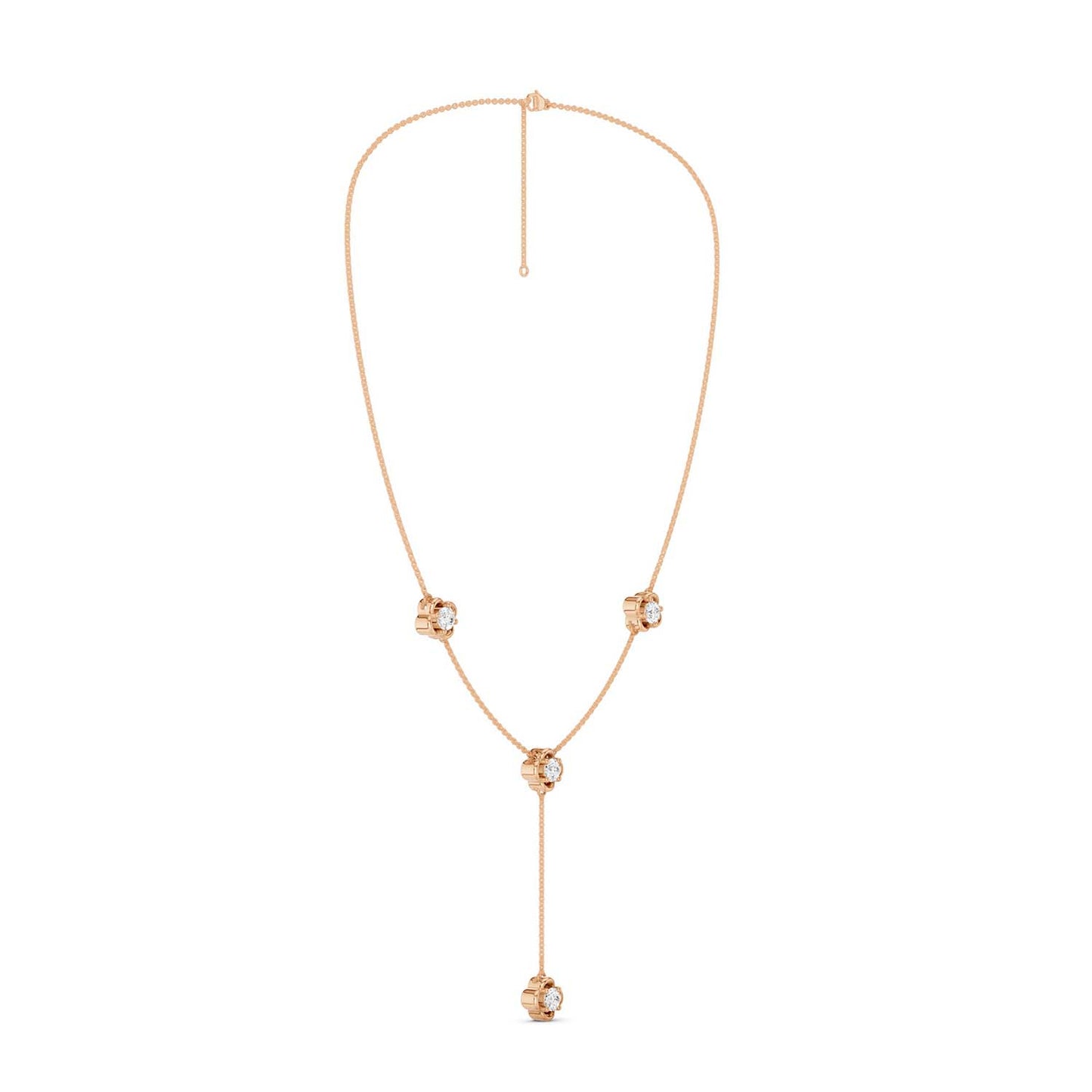 Viola Stationed Y Necklace