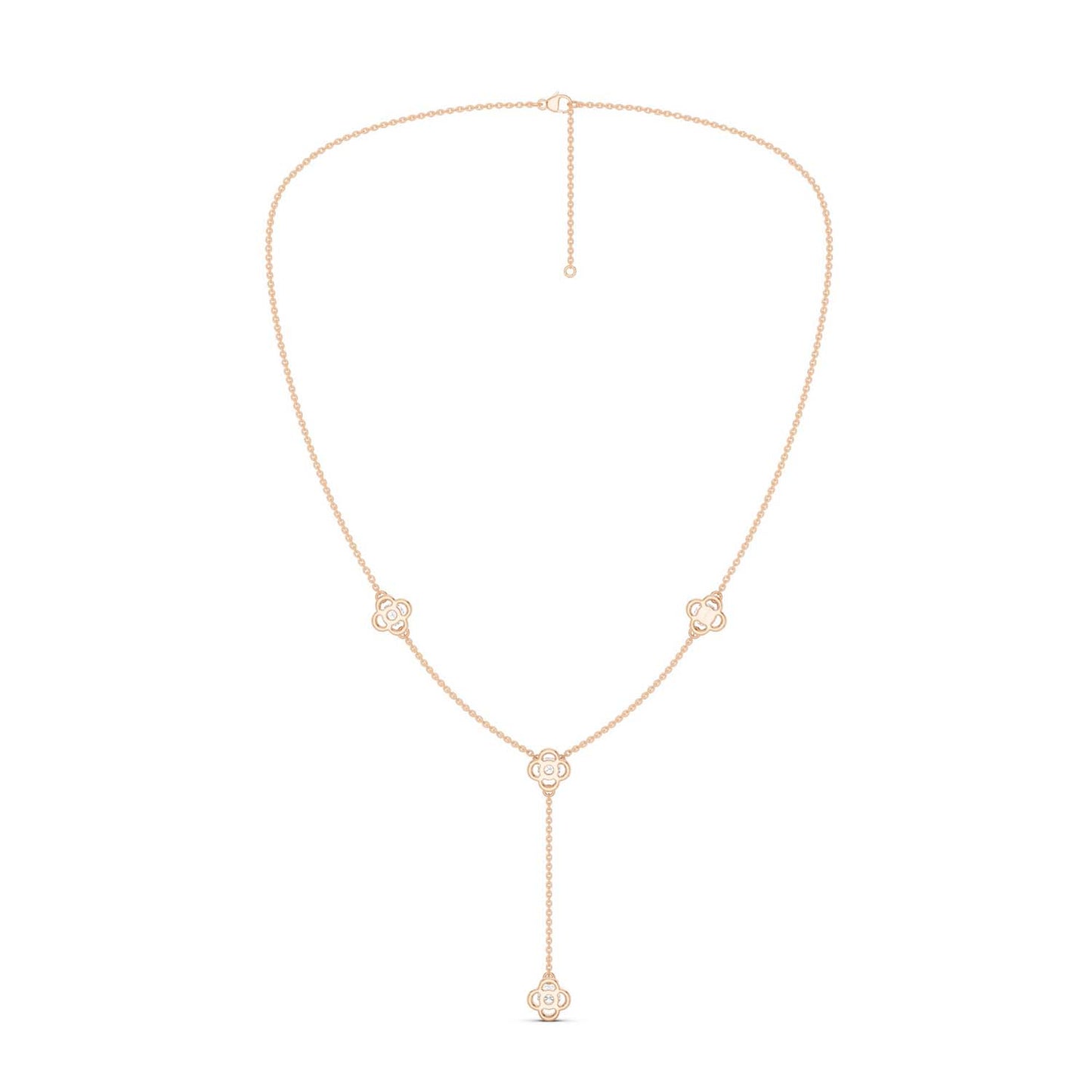 Viola Stationed Y Necklace