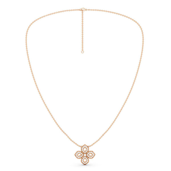 La Fleur Diamond Silhouette Necklace