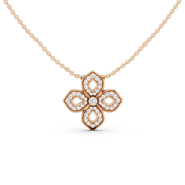 La Fleur Diamond Silhouette Necklace