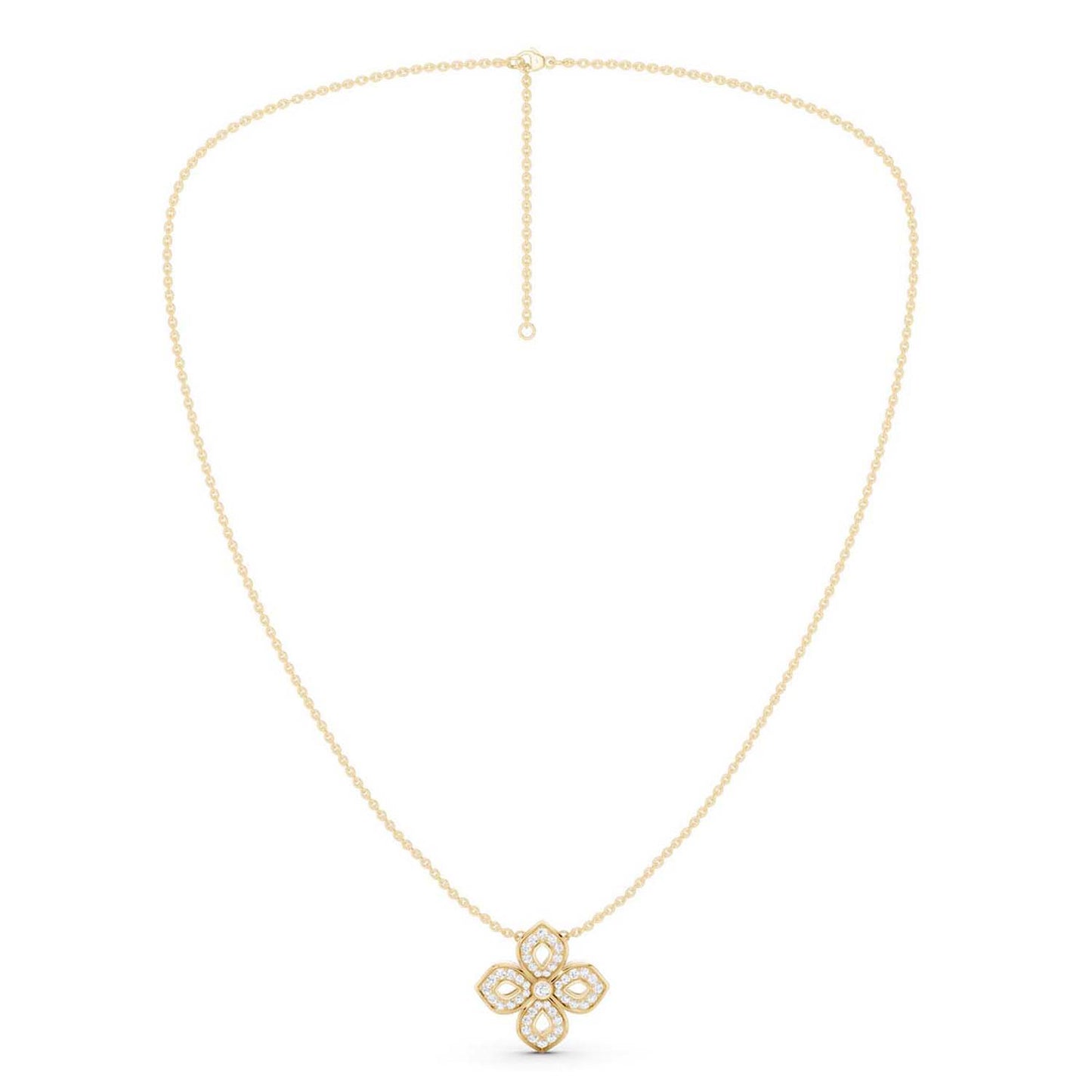 La Fleur Diamond Silhouette Necklace