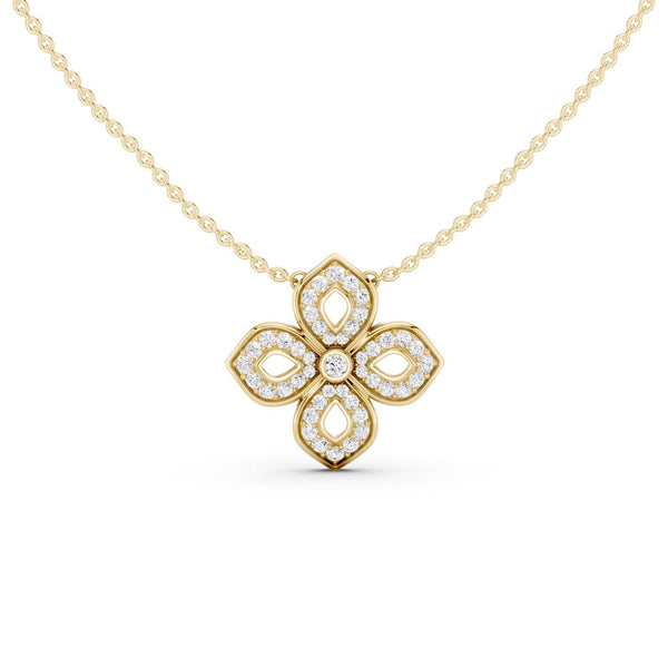 La Fleur Diamond Silhouette Necklace