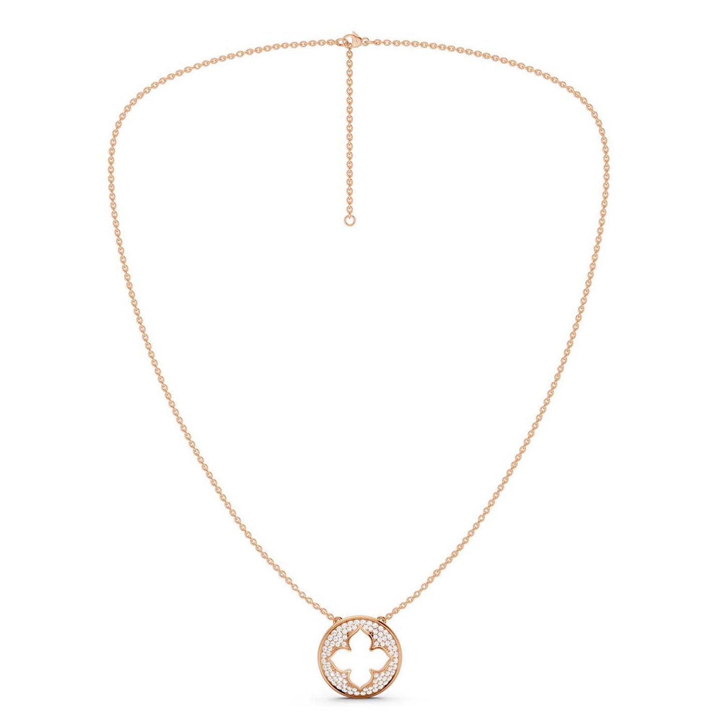 La Fleur Diamond Groove Necklace