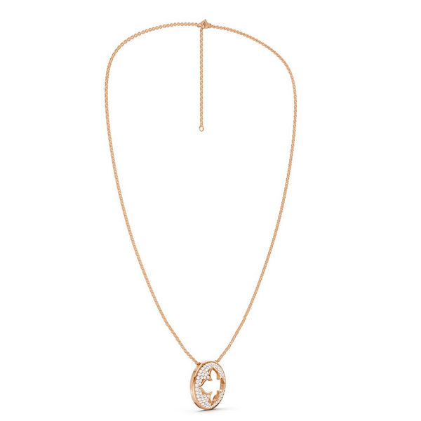 La Fleur Diamond Groove Necklace