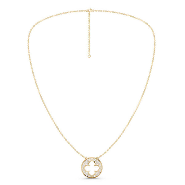 La Fleur Diamond Groove Necklace