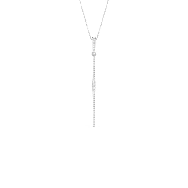 Tapering Linear Bar Necklace