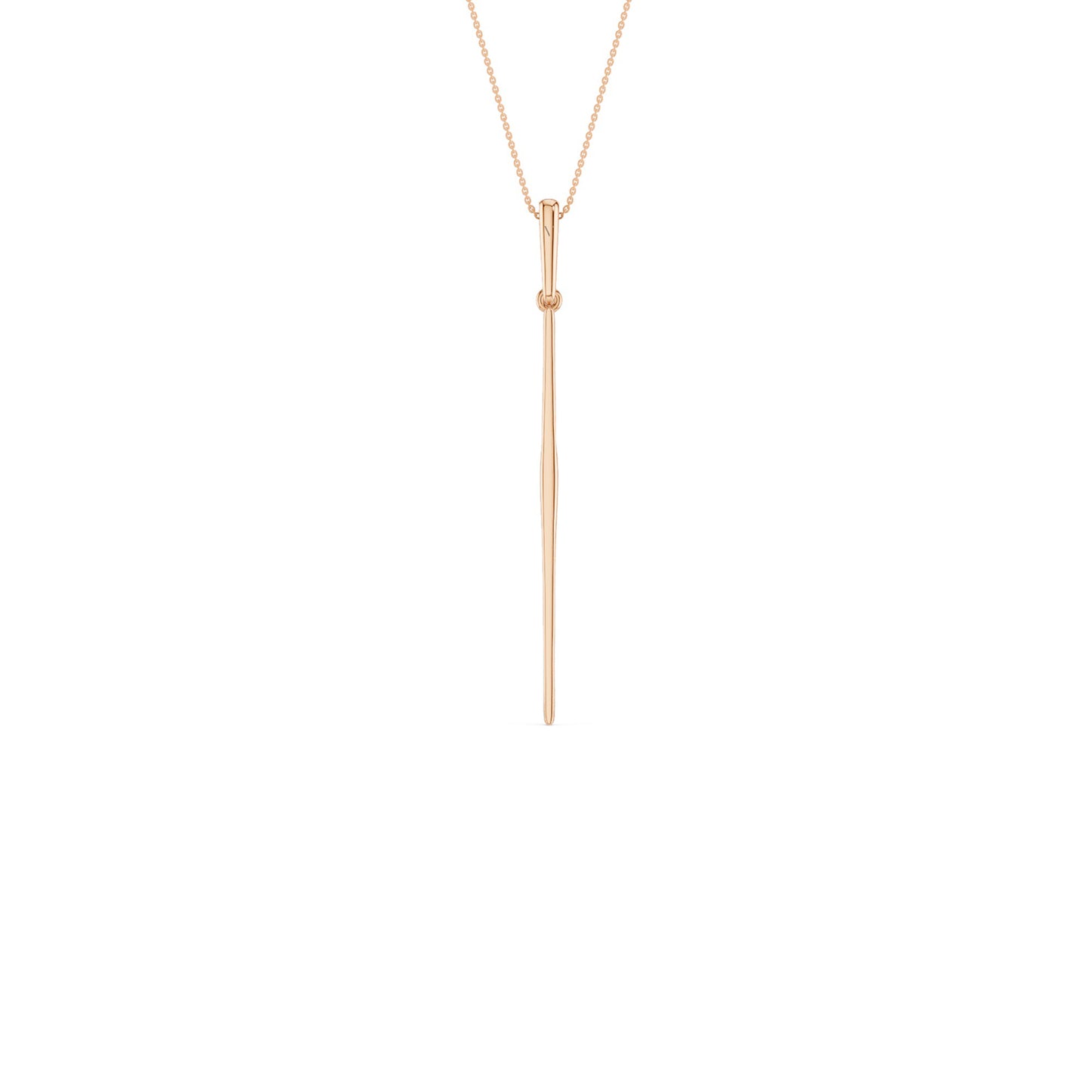 Tapering Linear Bar Necklace