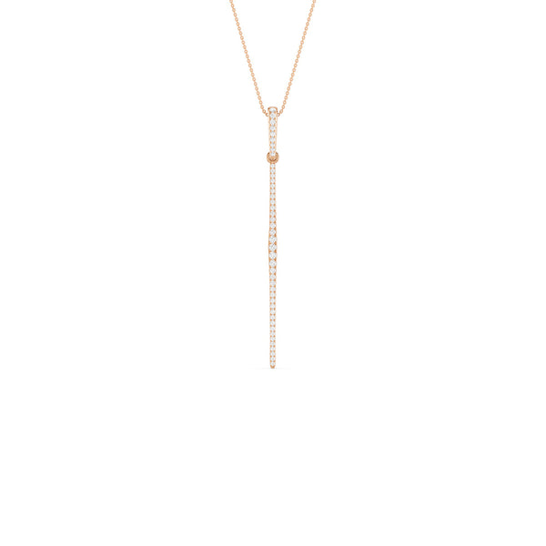 Tapering Linear Bar Necklace