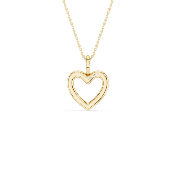 Heart Silhouette Drop Necklace