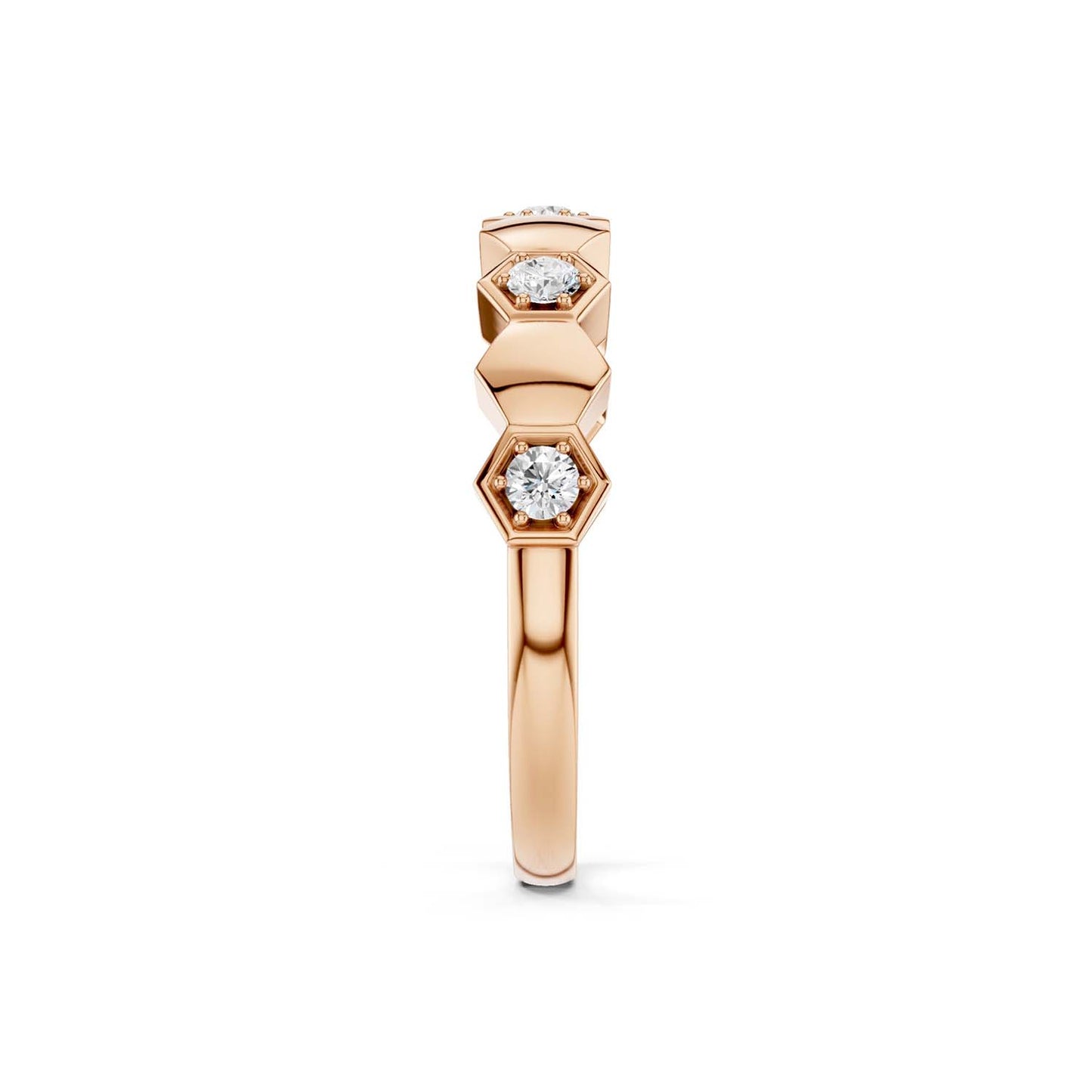 Alternating Diamonds Hexagon Band