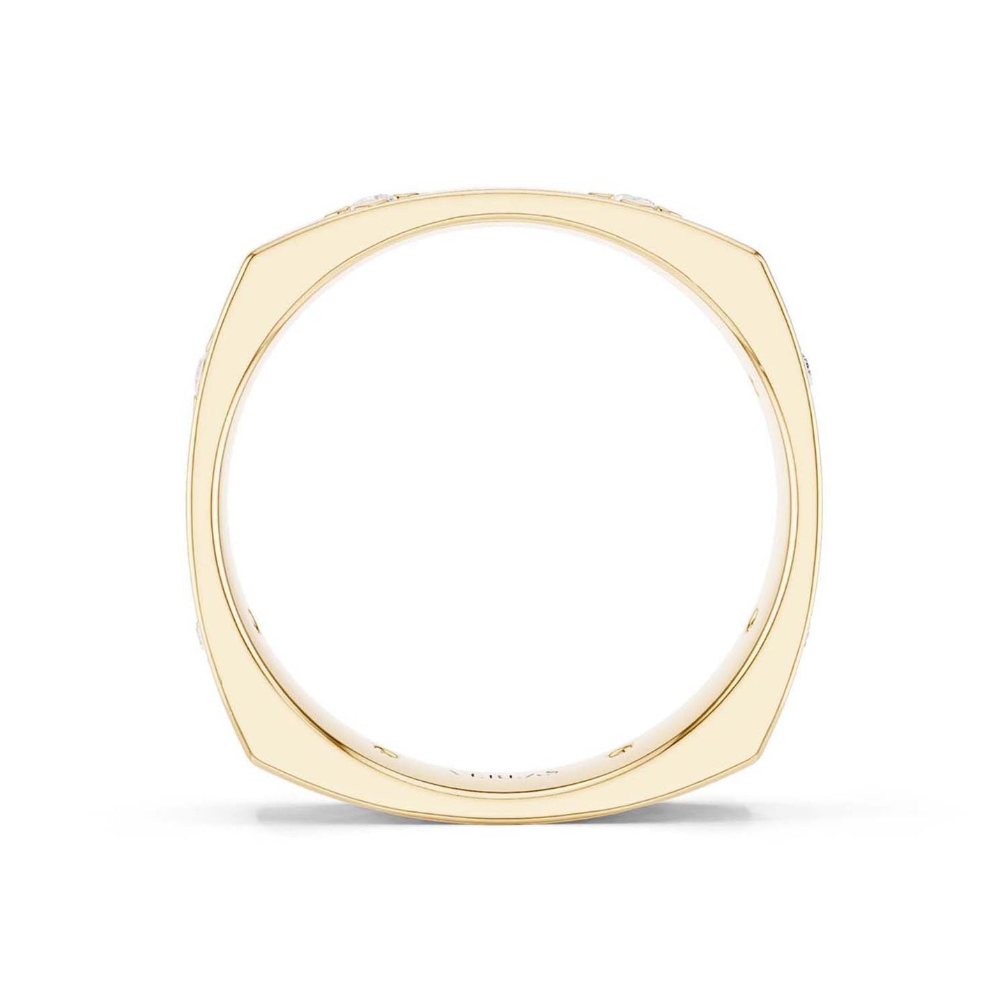 La Fleur 4.10mm 6-Diamonds Square Band