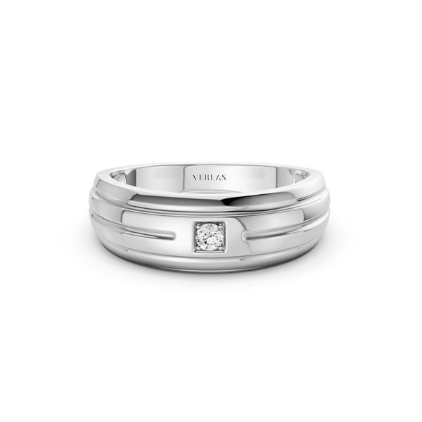 1-Stationed Round Diamond Band
