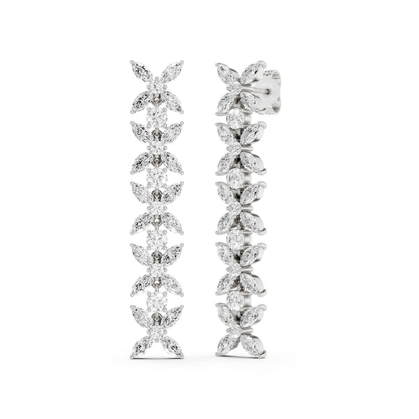 Alyssa Marquise Cascading Dangler Earrings
