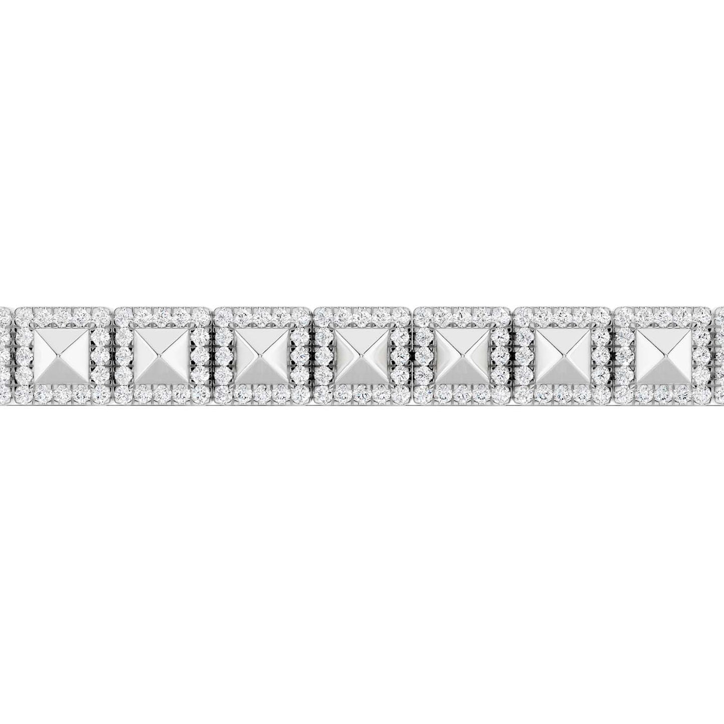 Pyramid Luxe Geometric Tennis Bracelet