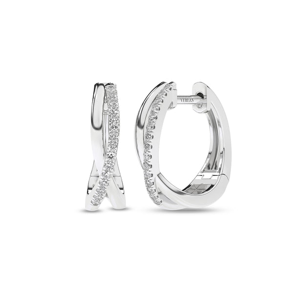 Radiant Twisted Huggie Hoops