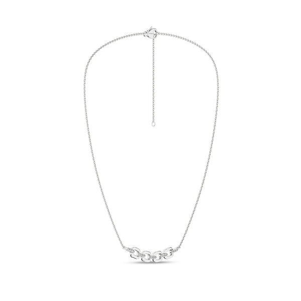 Together Forever 4-Gold Links Diamond Necklace