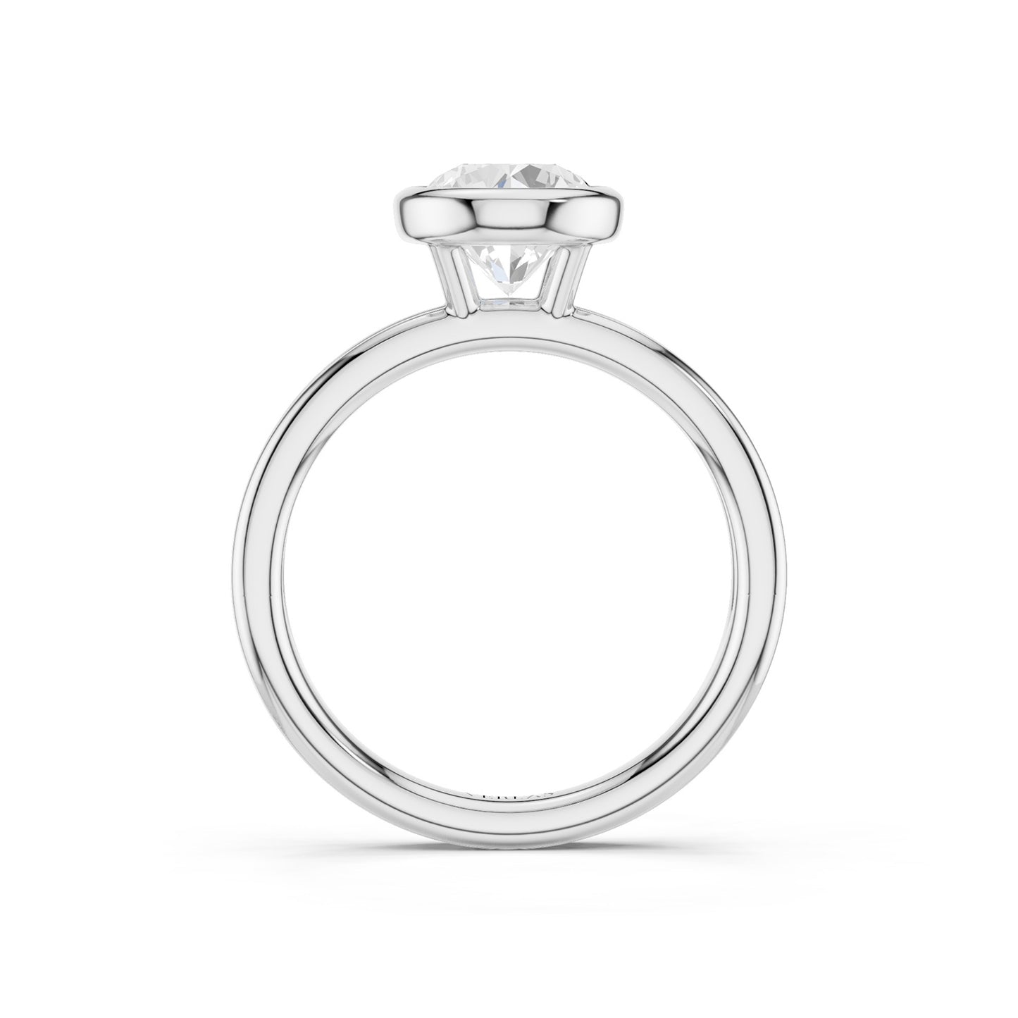 Coupled Round Bezel Ring