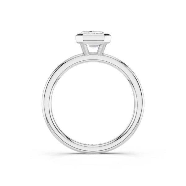 Coupled Emerald Bezel Ring