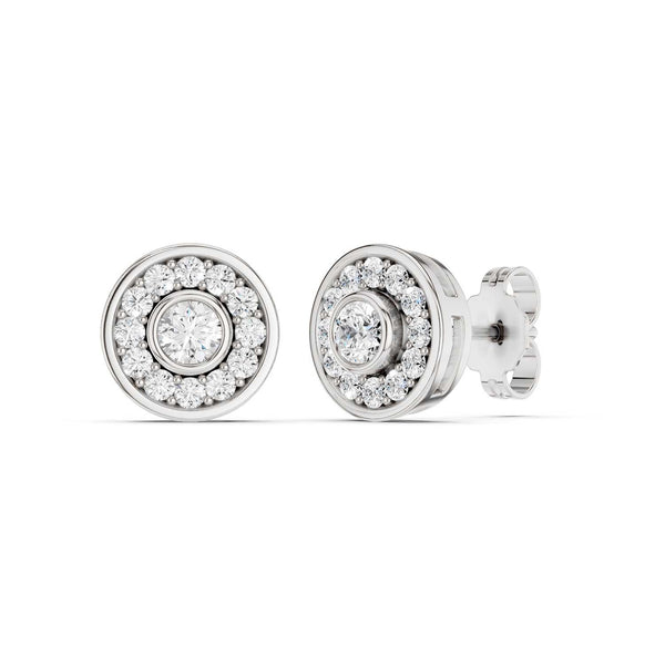 Trailing Round Halo Studs