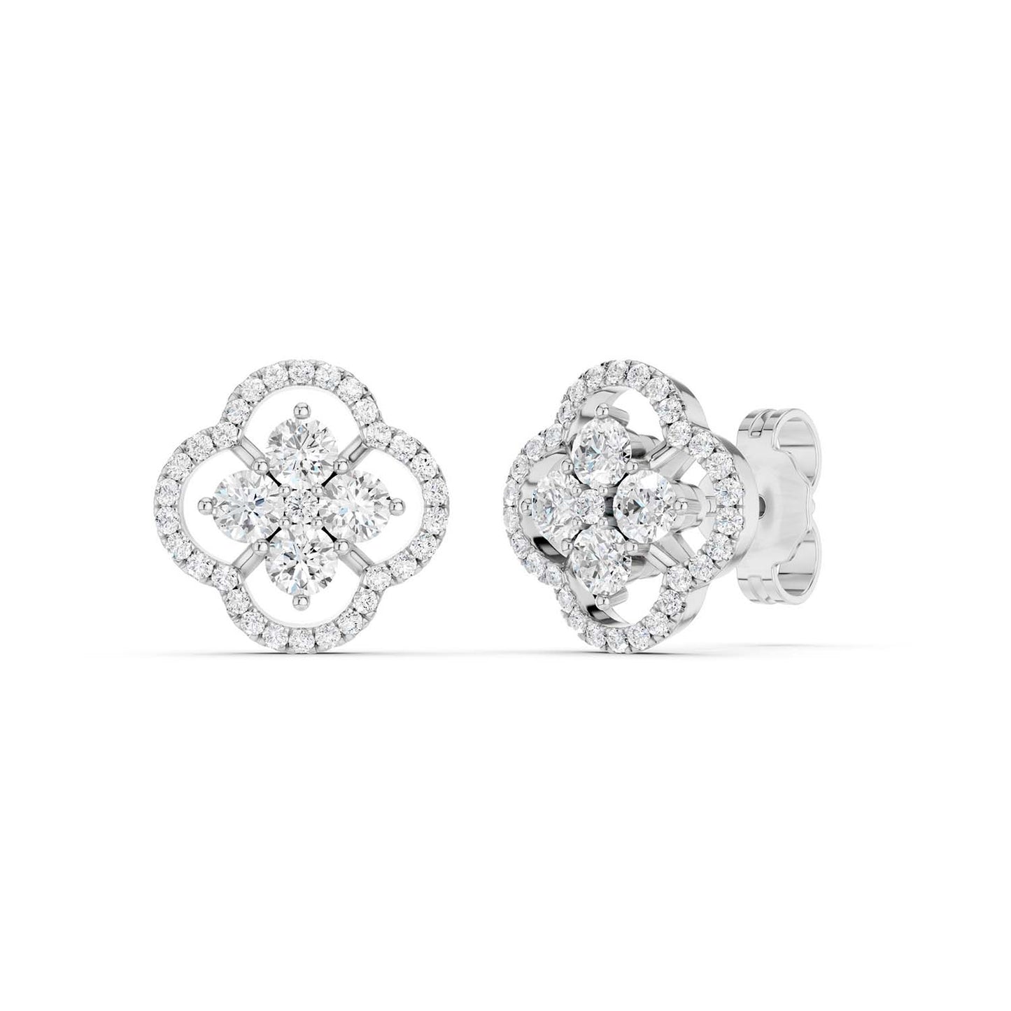 Viola Blossom Studs