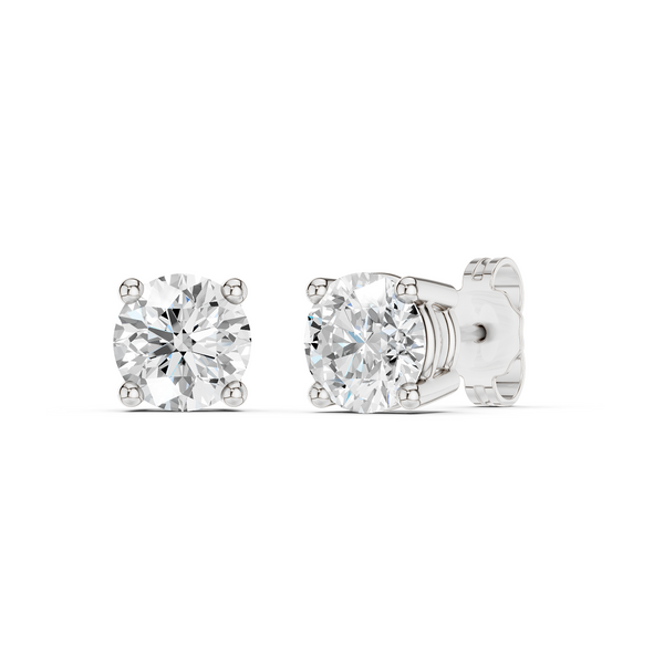 Round Solitaire Studs Large