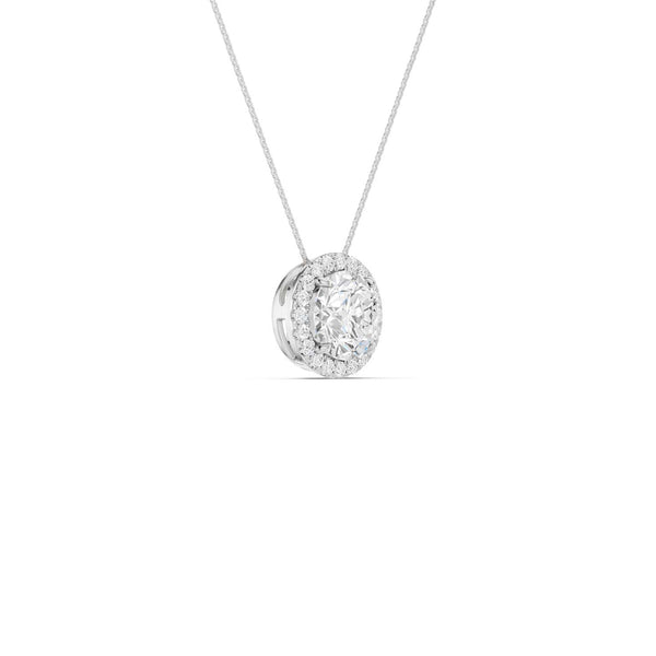 Round Halo Pendant