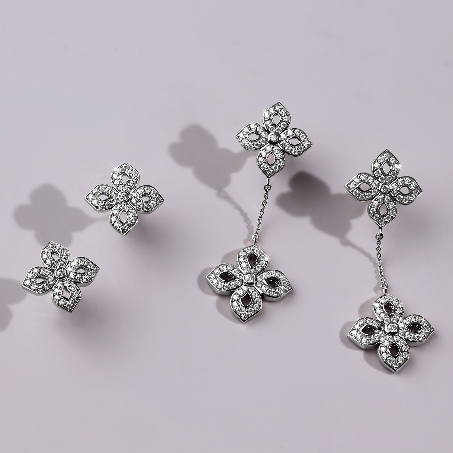 La Fleur Diamond Silhouette Studs