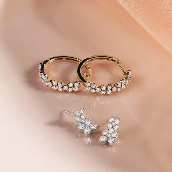 Alyssa Cuatro Floral Hoops