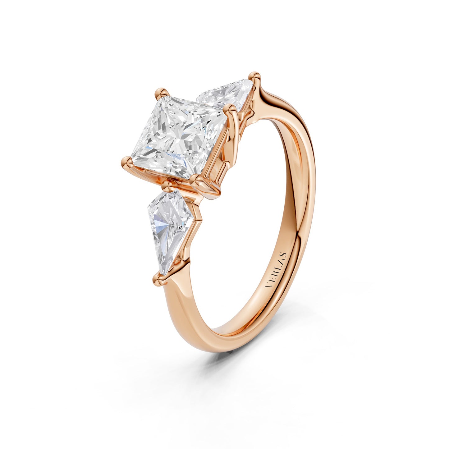 Princess - Kite Trinity Diamond Ring