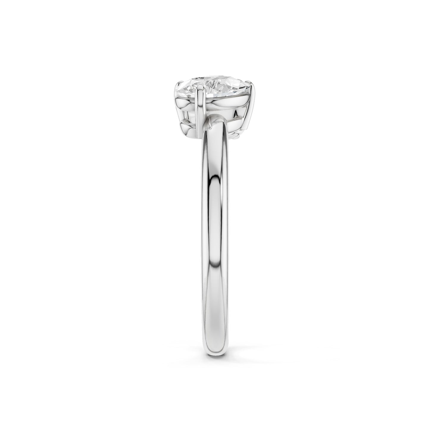 Pear-Round Diamond Toi et Moi Ring