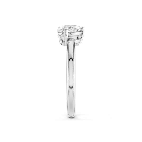Pear-Round Diamond Toi et Moi Ring