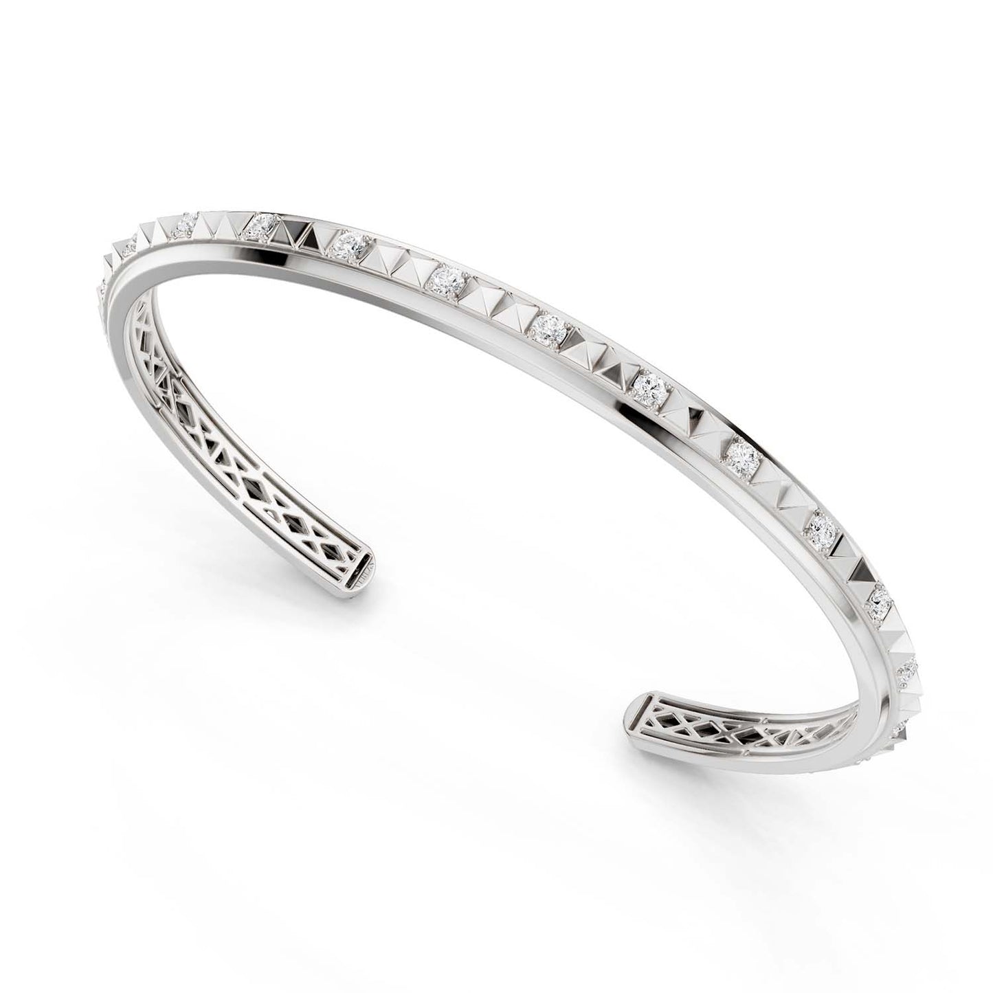Pyramid Luxe Cuff Bracelet