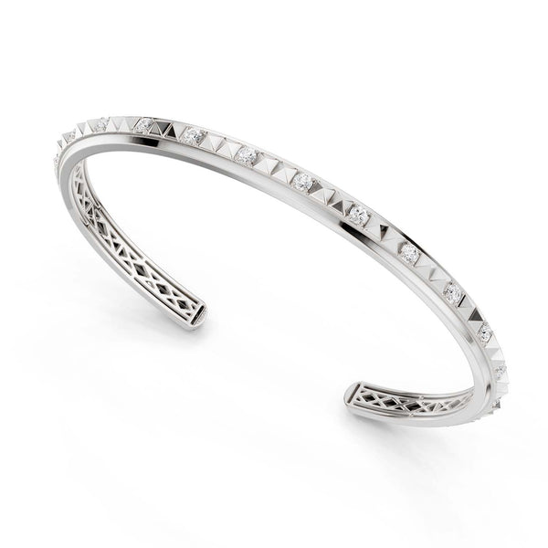 Pyramid Luxe Cuff Bracelet