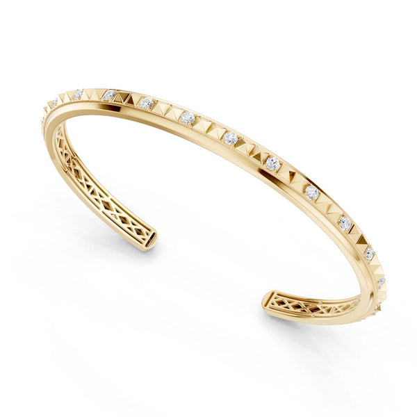 Pyramid Luxe Cuff Bracelet