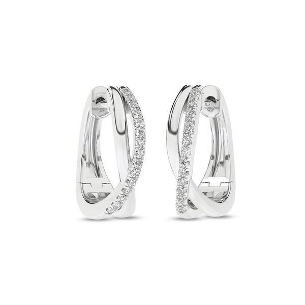 Radiant Twisted Huggie Hoops