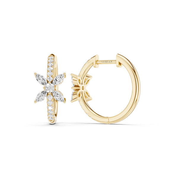 Alyssa Empowered Marquise Hoops