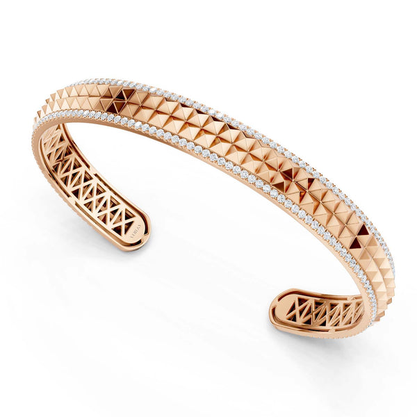 Two-Tier Pyramid Cuff Bracelet