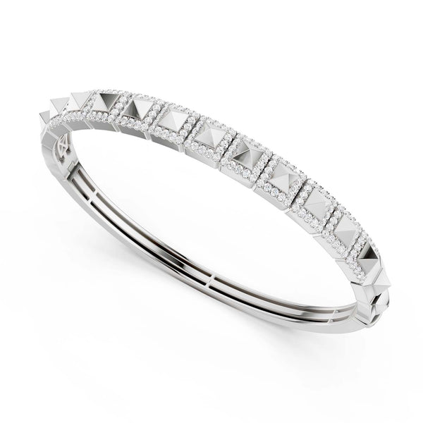 Pyramid Luxe Geometric Bangle