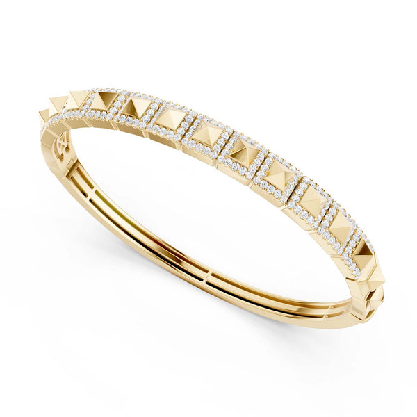Pyramid Luxe Geometric Bangle