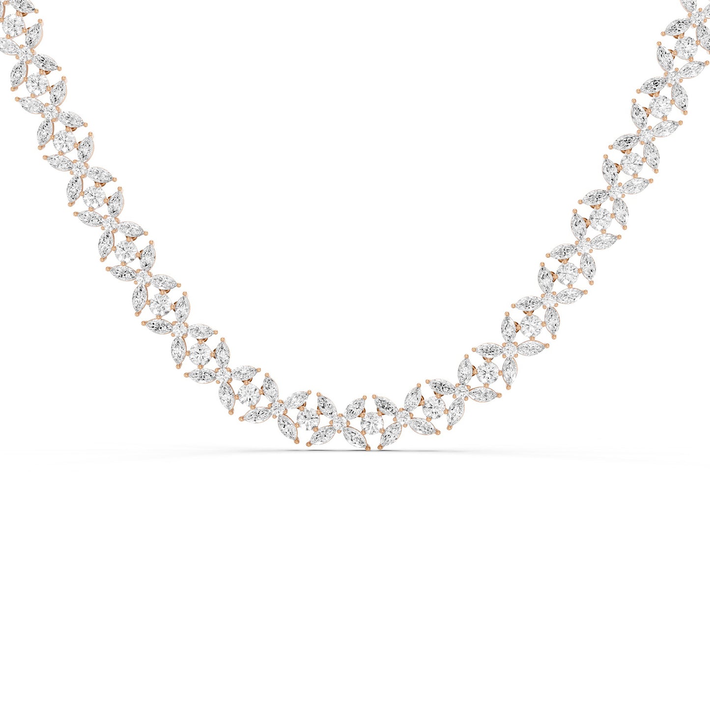 Alyssa Marquise Radiant Tennis Necklace