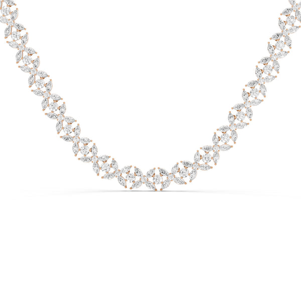 Alyssa Marquise Radiant Tennis Necklace