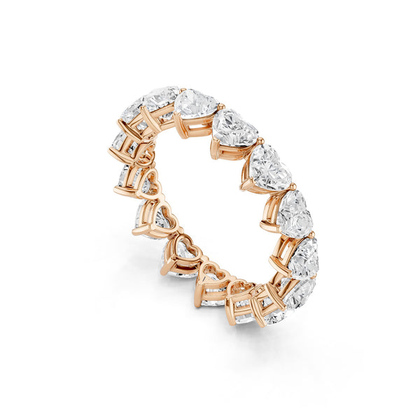 Vertical Heart Eternity Band