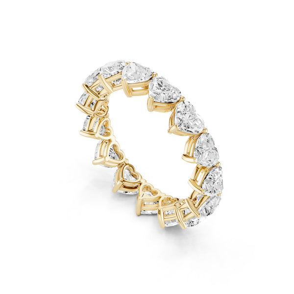 Vertical Heart Eternity Band