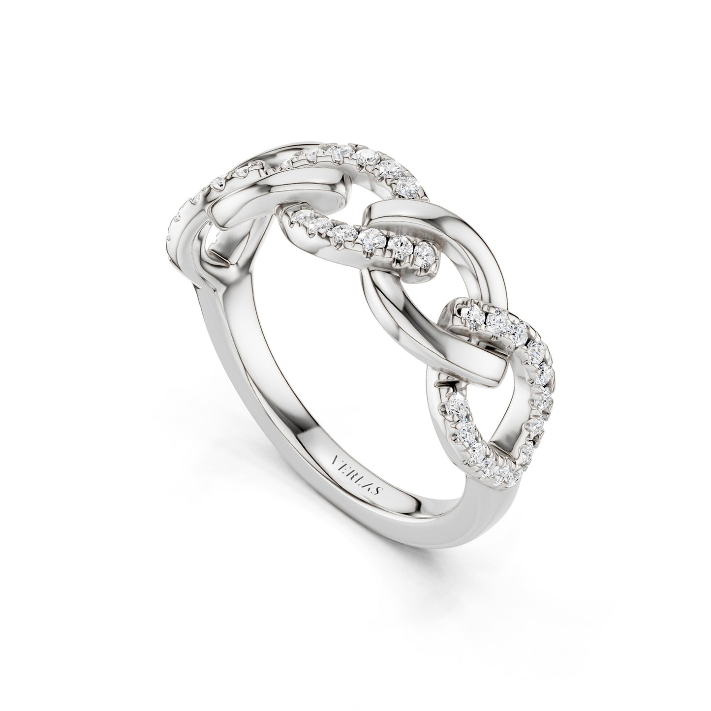 Cascading Diamond Link Band