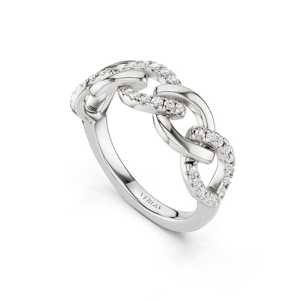Cascading Diamond Link Band