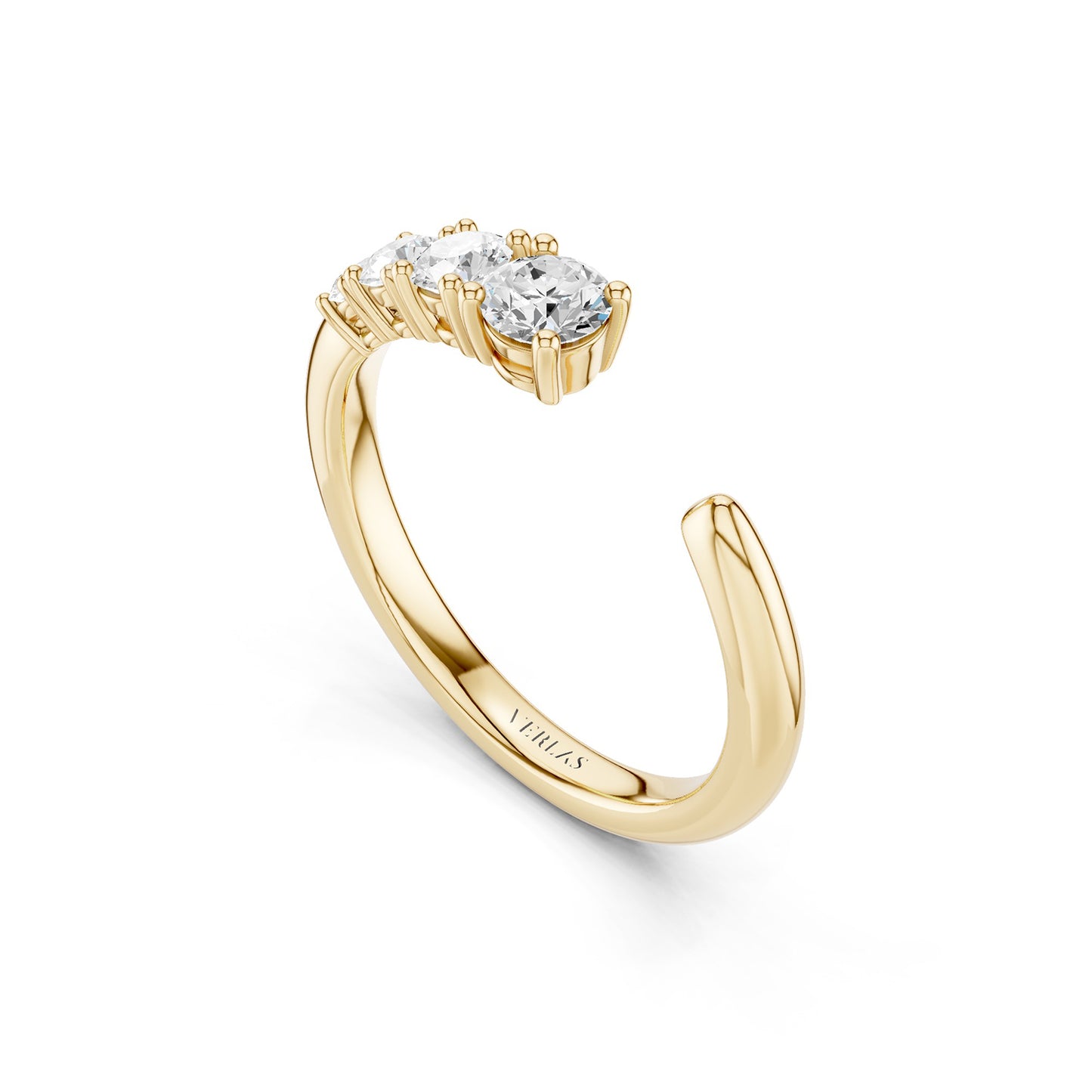 Round Crescendo Open Ring