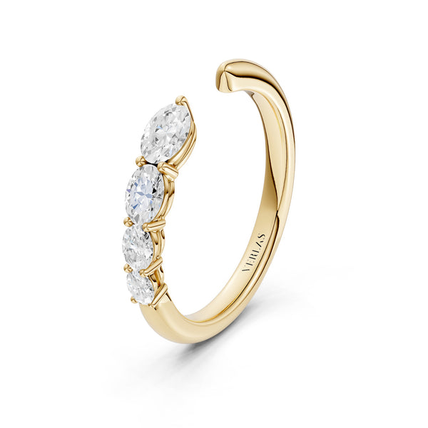 Oval Crescendo Open Ring