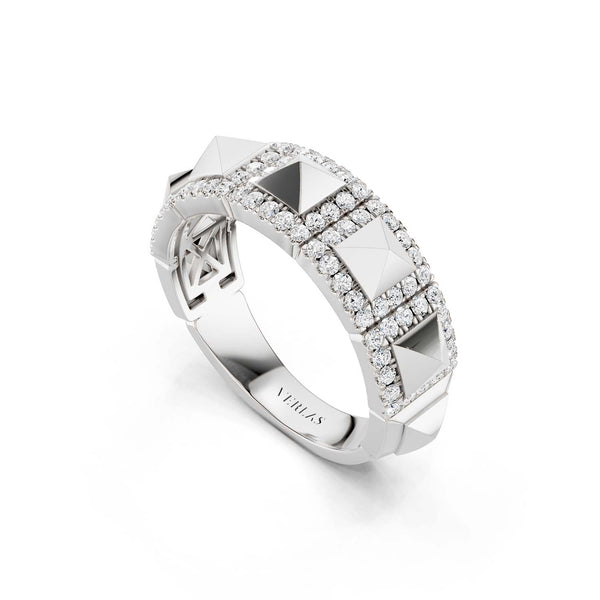 Pyramid Luxe Geometric Statement Band