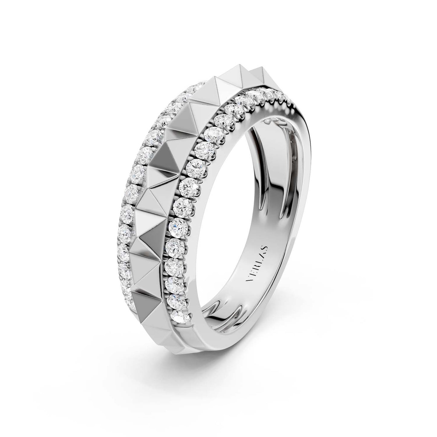 Pyramid Spiked Diamond Band