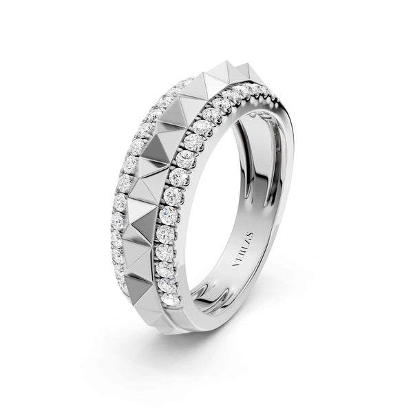 Pyramid Spiked Diamond Band